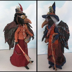 Doll Making Class – Witch and Steampunk Crow Art Dolls  by Susan Barmore (PDF Download) - SE527E