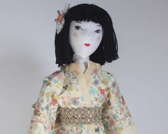 RC605E - "Yuki" Cloth Doll Sewing Pattern – PDF Download Doll Making Pattern