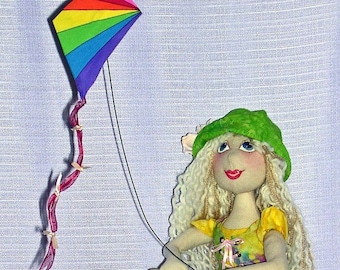 Neu! "Meadow", eine 35 cm Stoffpuppe Muster und Tutorial von Nancy Hall. PDF Sofort Download – Beginnen Sie noch heute mit dem Nähen!