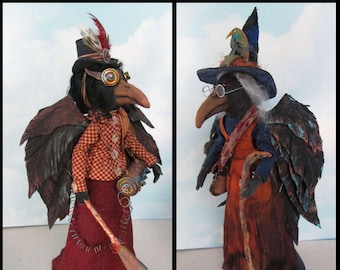 Doll Making Class – Witch and Steampunk Crow Art Dolls  by Susan Barmore (PDF Download) - SE527E