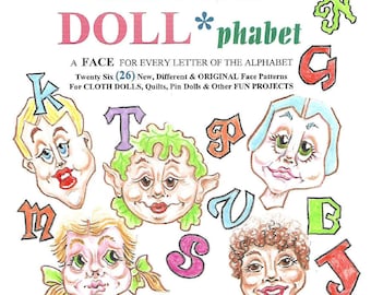 KK780E – DOLL-PHABET, PDF Tutorial Download - Doll Face Making