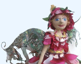 MM252E - BLOSSOM, a 9" Fairy Cloth Doll Pattern