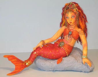 AB505E -Minerva, The Princess Mermaid - Stoffpuppe Herstellung Schnittmuster
