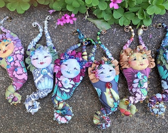 GlowWorm Faeries, 6" Fairy Dollmaking Art Doll Pattern, PDF Instant Download DYI Pattern by Paula McGee