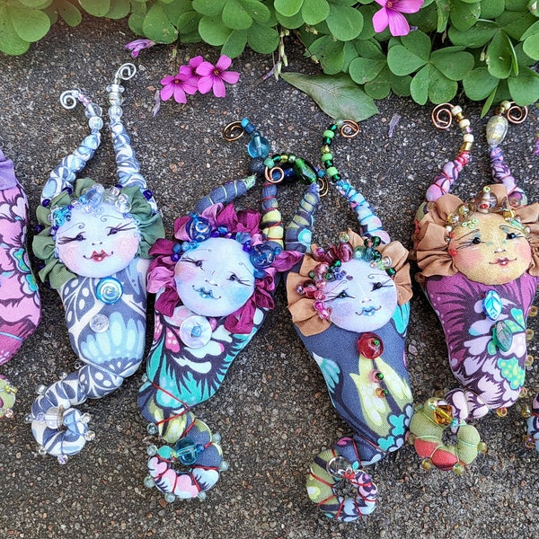 GlowWorm Faeries, 6" Fairy Dollmaking Art Doll Pattern, PDF Instant Download DYI Pattern by Paula McGee