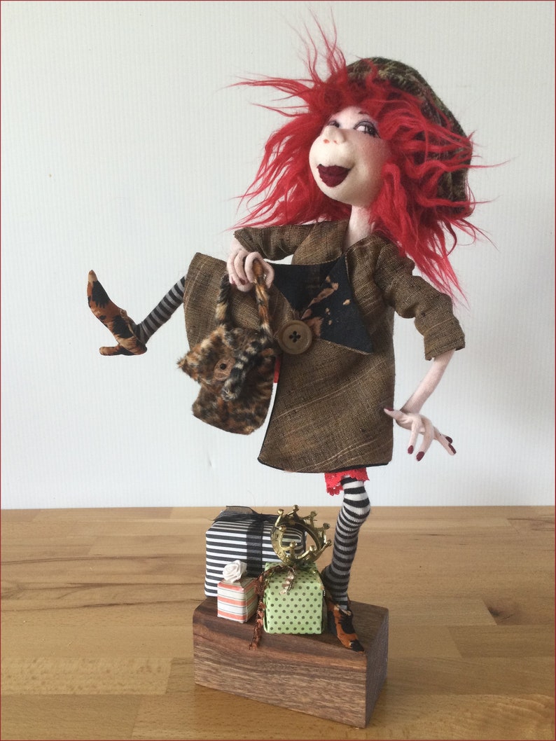 Queen of Shopping - Cloth Doll Instant Download PDF Sewing Pattern by Jill Maas