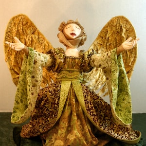 JS416E - Paisley Praise PDF Cloth Doll Sewing Pattern by Judy Skeel