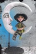 NEW!  - Moon Phases Witch  –  Painted Muslin 11” Moon and 7” Doll  Sewing Pattern - PDF Download by Susan Barmore - SE907 