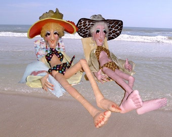 Cloth Doll EPattern - KE911E - Gertie on the Beach PDF