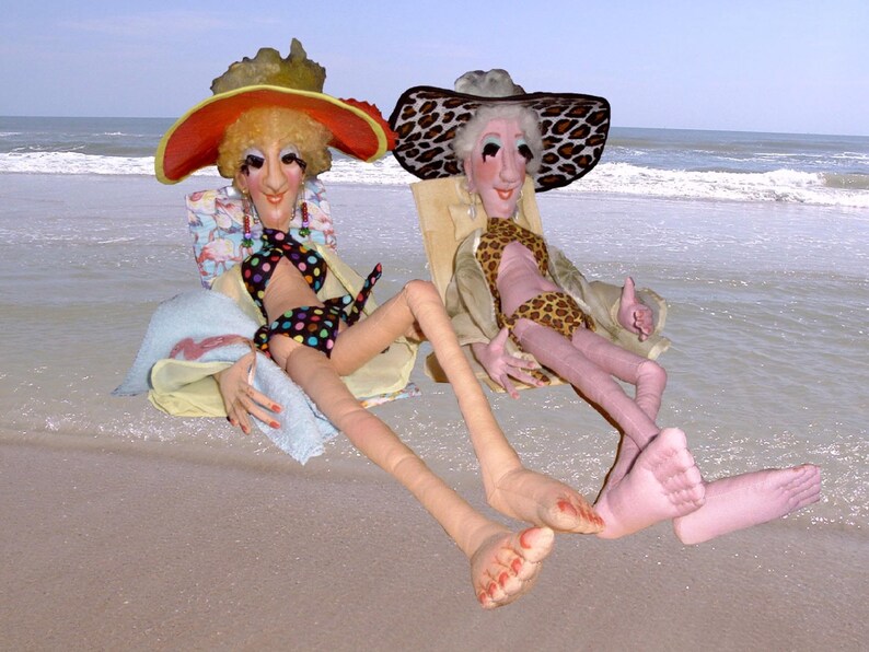 Cloth Doll EPattern KE911E Gertie on the Beach PDF image 1