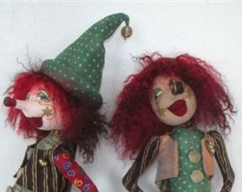 JM911E - Amelia, Cloth Doll Art Pattern by Jill Maas - PDF Instant Download Sewing Pattern