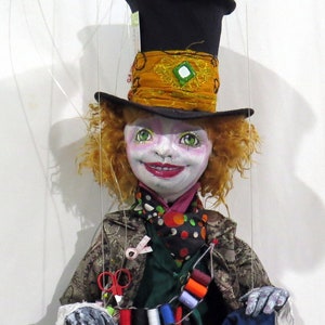 Boho  a 33” Cloth Doll Marionette Puppet Tutorial  and Pattern,  PDF Instant Download Cloth Dollmaking Tutorial  by Sharon Mitchell - SM935