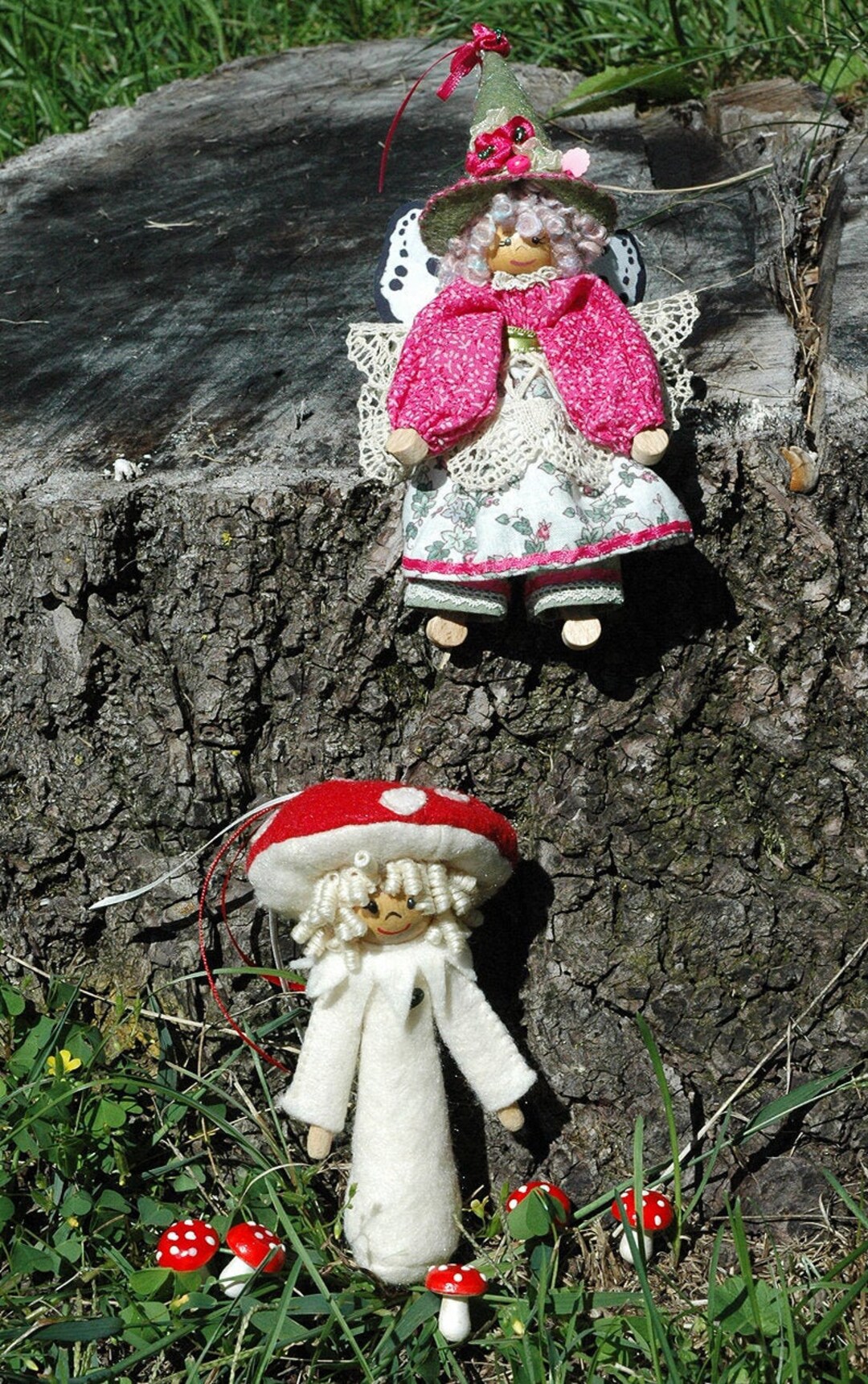 Mini Clothespin Fae and Mushroom Girl, Sewing Pattern - PDF Download by ...