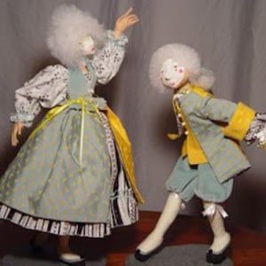 Pas de Deux, Cloth Art Doll Pattern by Barbara Schoenoff - PDF Instant Download Doll Making Pattern