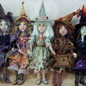 SI407E - Year of the Witch PDF Cloth Doll Making Pattern - Digital Download
