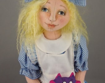 PL822E - Alice PDF Cloth Doll Making Download Sewing Pattern