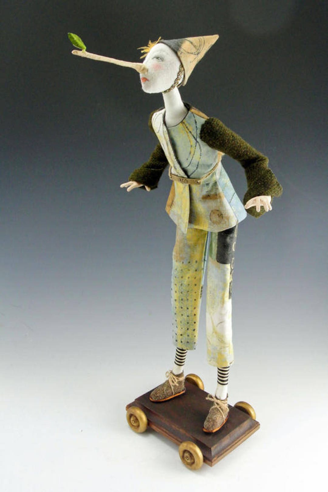 Pinocchio Puppet Pattern CR938E - Pinocchio, Cloth Doll Pattern/e-class (PDF Download) - Etsy
