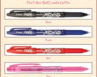 Pilot FriXion Ball Erasable Gel Pen for Fabric - Ideal for Dollmaking!