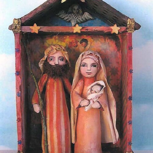 SE459E Nativity Fabric Cloth Folk Art Doll Pattern PDF Etsy