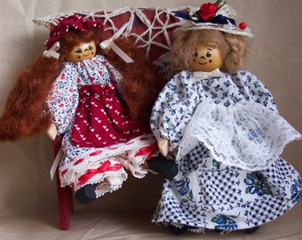 Country & City Clothespin Girls, Sewing Pattern - PDF Download by Billie Heisler