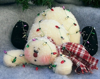 RP129E - Oops, I've Fallen PDF Cloth  Snowman Doll Pattern