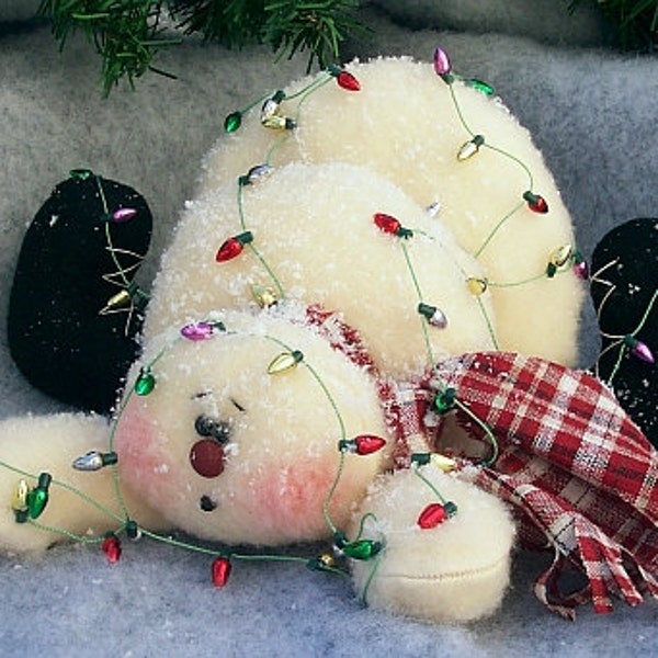 RP129E - Oops, I've Fallen PDF Cloth  Snowman Doll Pattern