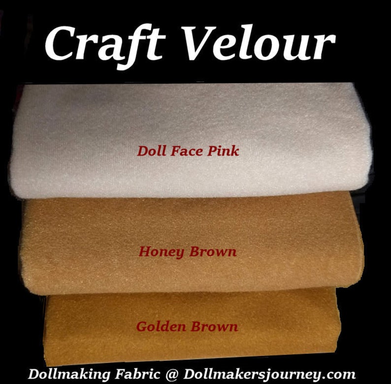 Doll Making Fabric Craft Velour Doll Face Pink Honey Etsy New Zealand
