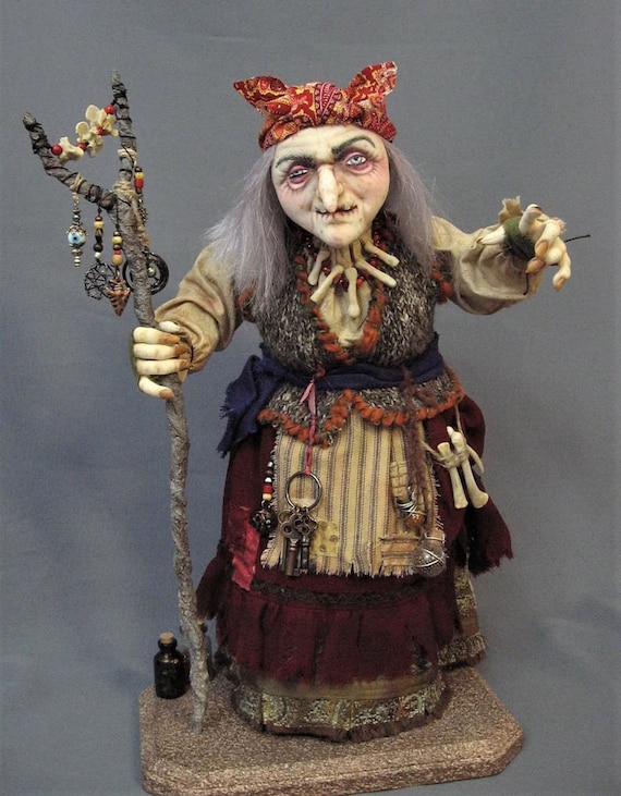 BABA YAGA - A Witch, Hag or Crone Cloth Doll Making Pattern by Arley Berryhill - PDF Instant Download E-Pattern