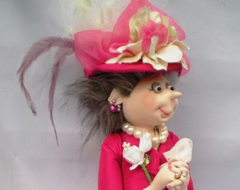 Mother of the Bride PDF Cloth Dollmaking Sewing Pattern by Jill Maas - Make this Beautiful Doll!