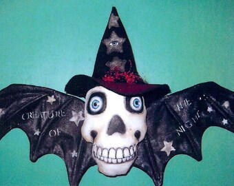 SE793 - Creature of the Night,  Art Doll Pattern,  Sewing Cloth Doll Pattern - PDF Download by Susan Barmore