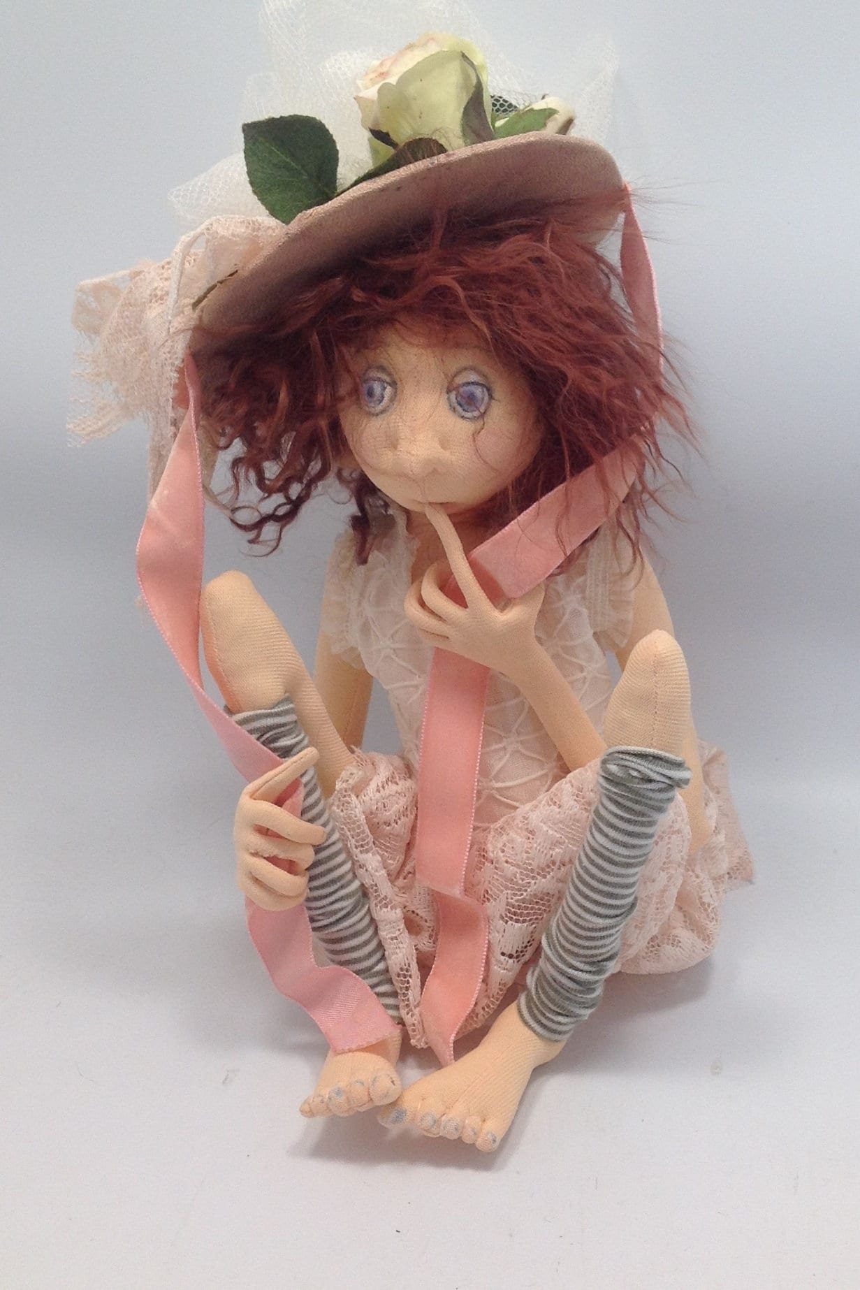 Molly,  10" PDF Download Cloth Doll Making Sewing Pattern by Jill Maas - Art Doll Pattern by Slightly Weathered Ladies.