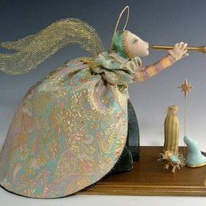 Noel Tutorial - A 10&quot;  Christmas Angel Art Doll.   A PDF Download Cloth Dollmaking Tutorial by  Cindee Moyer