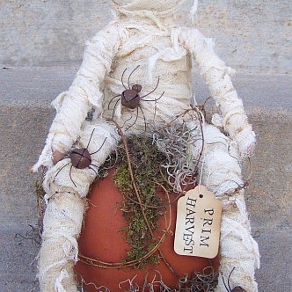 RP341E - Harvest Mummy PDF Cloth Doll Pattern - Download Today!