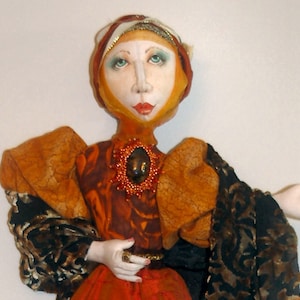 JS411E - Lady Grace PDF Cloth Doll Download Pattern by Judy Skeel