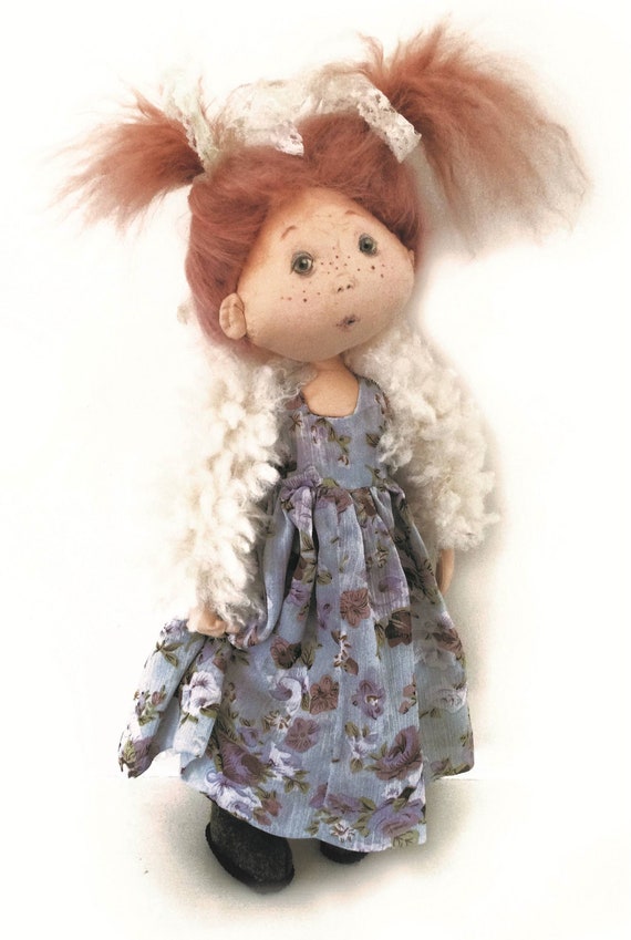 New Autumn, 15 Cloth Doll Pattern Something New by Jill Cotton Doll PDF  Cloth Doll Making Pattern 