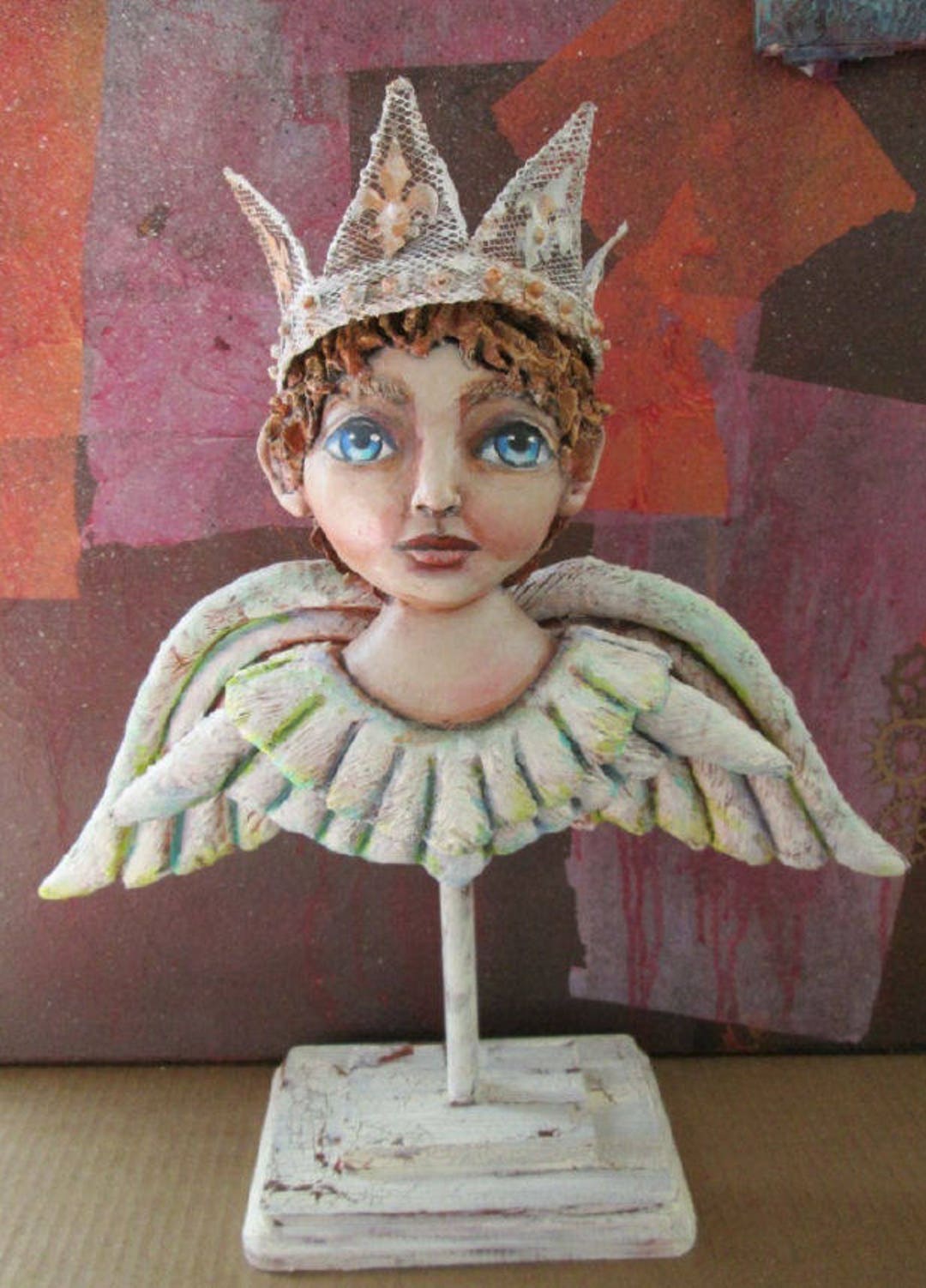 Doll Making Class, Shabby Chic Angel, Art Doll Project by Susan Barmore