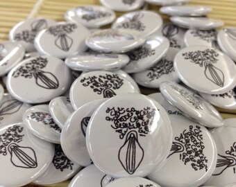 Wild Woman #VagBadge Vagina Vulva Badge