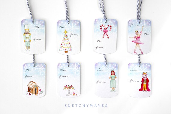 Holiday Gift Tags – Nutcracker Ballet Christmas