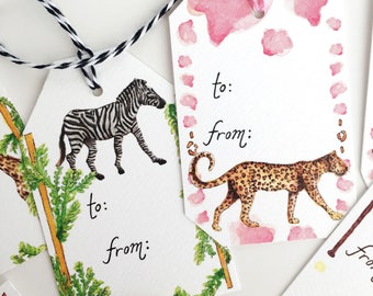 Gift Tags - African Safari Wild Animals