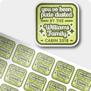 pixie dust stickers | personalized disney cruise fish extender labels | cabin door gift bag favors | custom you&#39;ve been pixie dusted tags