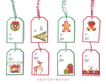 Holliday Gift Tags - Classic Christmas