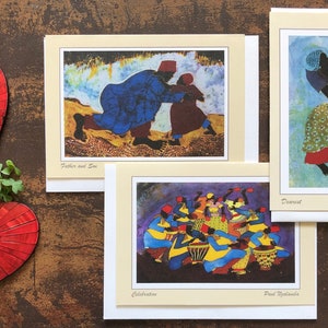 Family / Celebration/ Africa / Fine Art/ Paul Nzalamba / Paper Gift / Stationary / Fine Art Cards