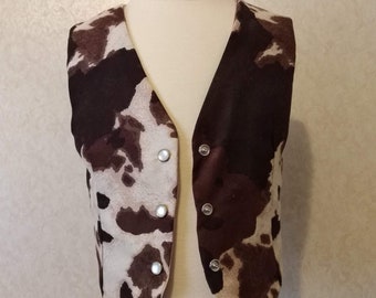 Cow Patch Vest Adult and Child Etsy