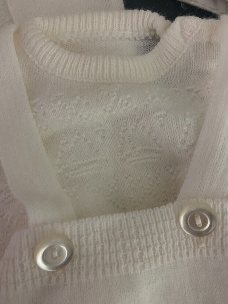 Vintage Infant Boys White Sweater Set Overall Jacket Sailboat Etsy