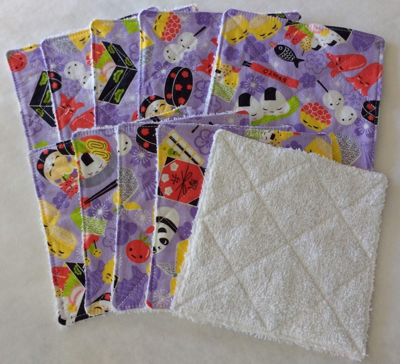 UnNapkin set of 10 with Napkin Holder / Purple Bento image 2