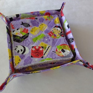 UnNapkin set of 10 with Napkin Holder / Purple Bento image 1