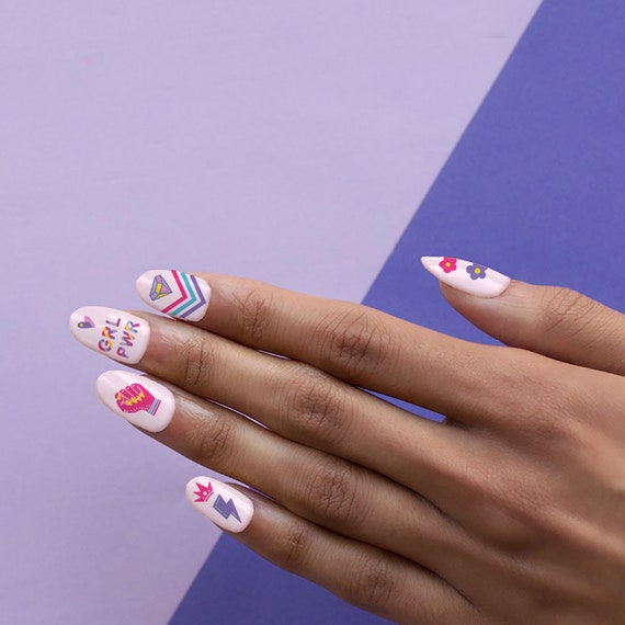 Premium Photo | Creative design of nails on female hands art manicure