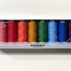 Mister Domestic’s Rainbow is my Favorite Color - Wonderfil Ultima Cotton-Wrapped Polyester Thread Pack