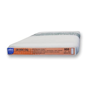 May include: A white roll of Pellon 805 Wonder-Under fusible interfacing. The product information includes the brand name, product details, and care instructions. The roll is 17 inches wide.