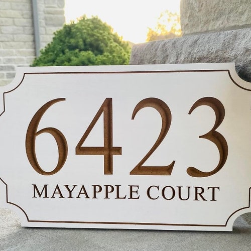 Custom Metal Address Sign, Custom Street Address Sign, Address